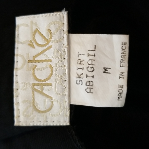 Cache black mini skirt beaded fringe med - Picture 5 of 6